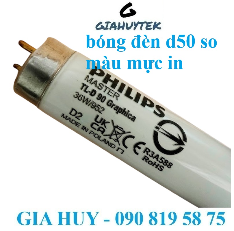 Bóng Đèn D50 So Màu: Bí Quyết Chuẩn Màu In Ấn Với Philips TL-D 90