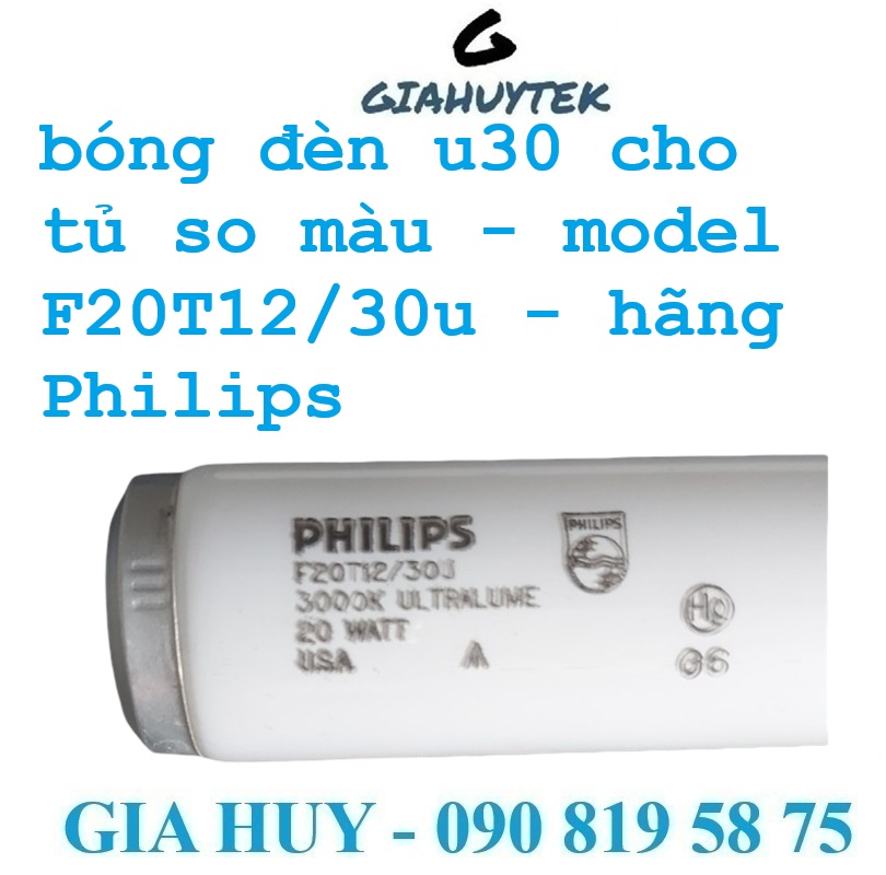 Bóng Đèn U30 Philips F20T12/30U – Tiêu Chuẩn So Màu Công Nghiệp