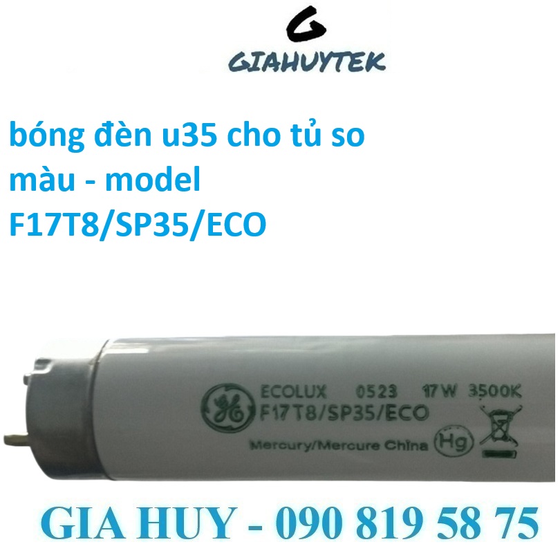 Những Bóng Đèn U35 ĐẠT LẬY Trong Ngành May Mặc Và Sơn Phủ: GE F17T8/SP35/ECO