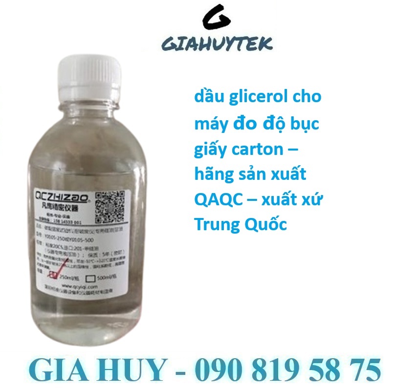 Dầu Glycerol: Giải Pháp Chính Xác Cho Máy Đo Độ Bục Giấy & Carton