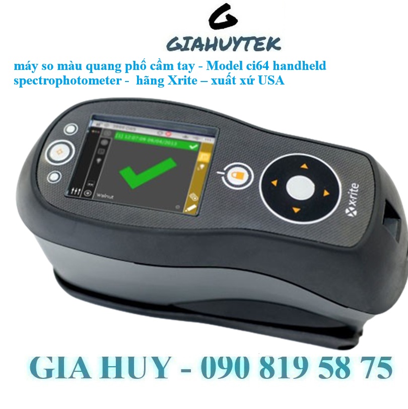 Máy so màu quang phổ cầm tay Ci64 – Xrite USA: “Thánh gỗ” kiểm màu sơn, bao bì, may mặc
