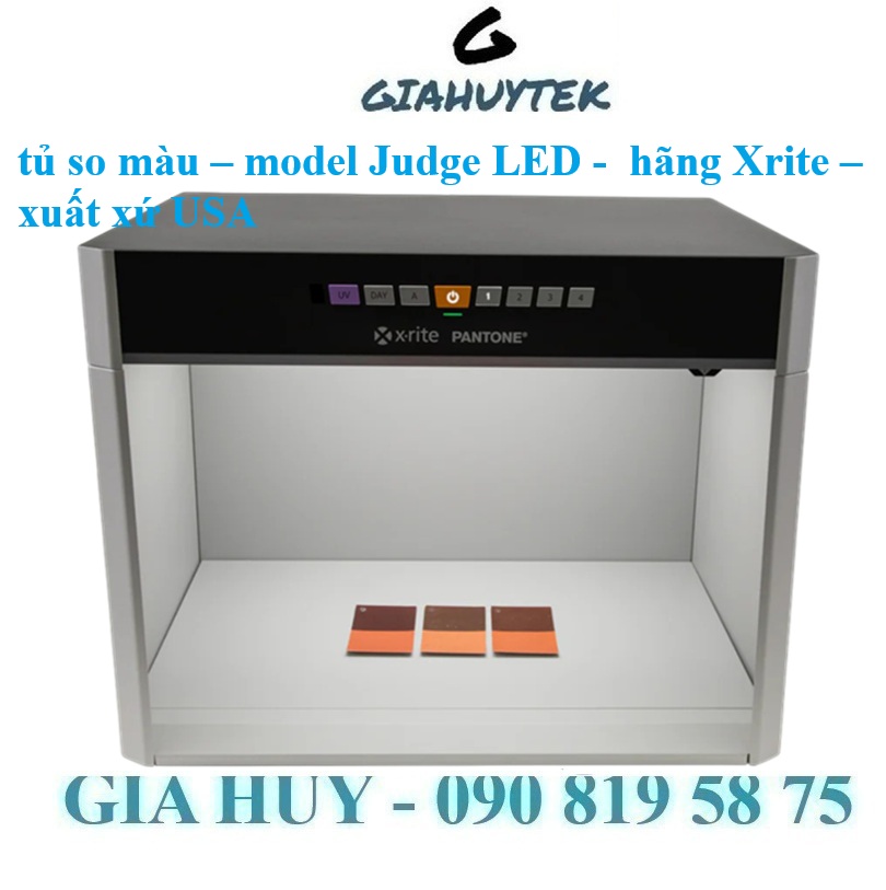 Tủ so màu JUDGE LED X-Rite: Giải pháp chuẩn cho vải, sơn, mực in