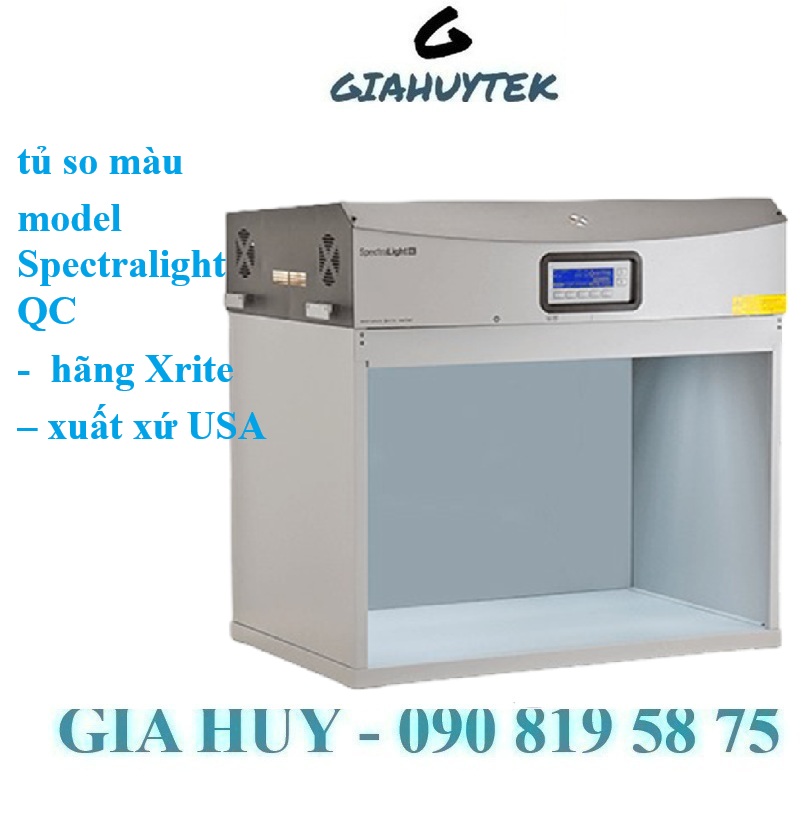 Tủ So Màu Vải, Sơn và Mực In – Model Spectralight QC của X-Rite