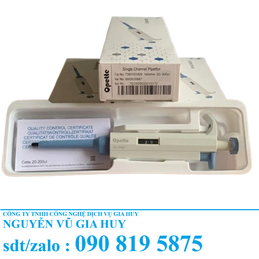 Micropipet Tự Động 1 Kênh Dải 0.1-1000μL